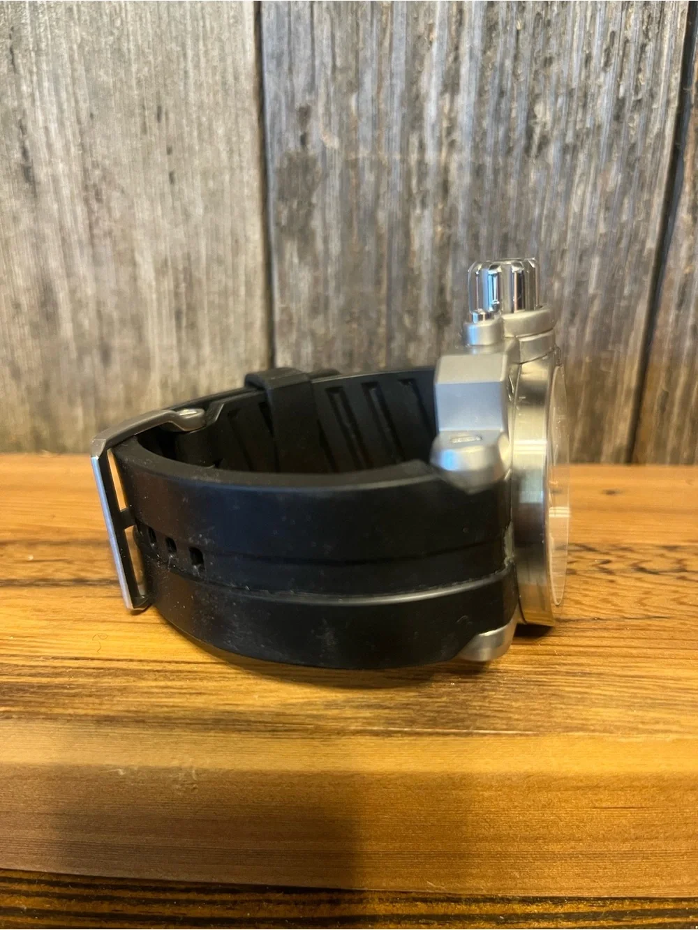 Oakley Men's Gearbox Brushed White Dial Watch